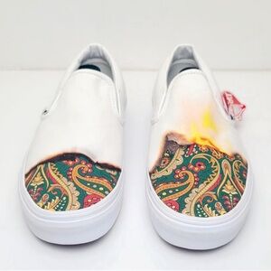 Vans Slip On Burn Baby Burn New W 9.0 M 7.5